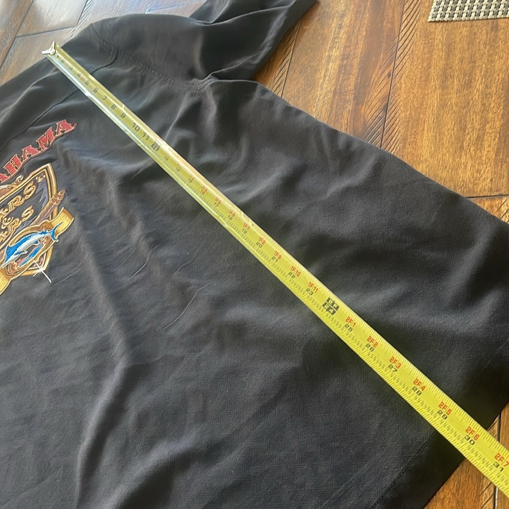 Tommy Bahama Men’s 100% Silk Cigars & Cars Embroidered Shirt Black Size XL - Picture 13 of 16